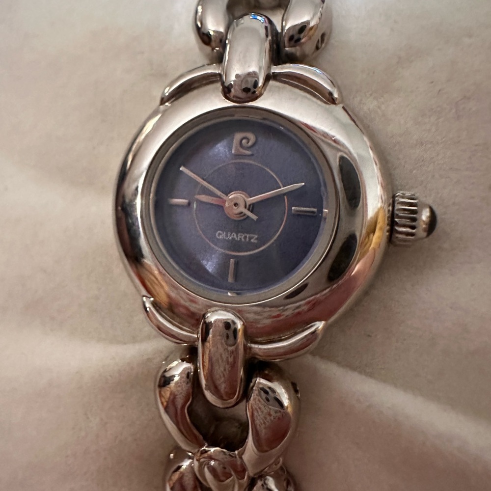 Elegant Silver and Blue Women's Pierre Cardin  Watch